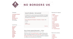 Desktop Screenshot of noborders.org.uk